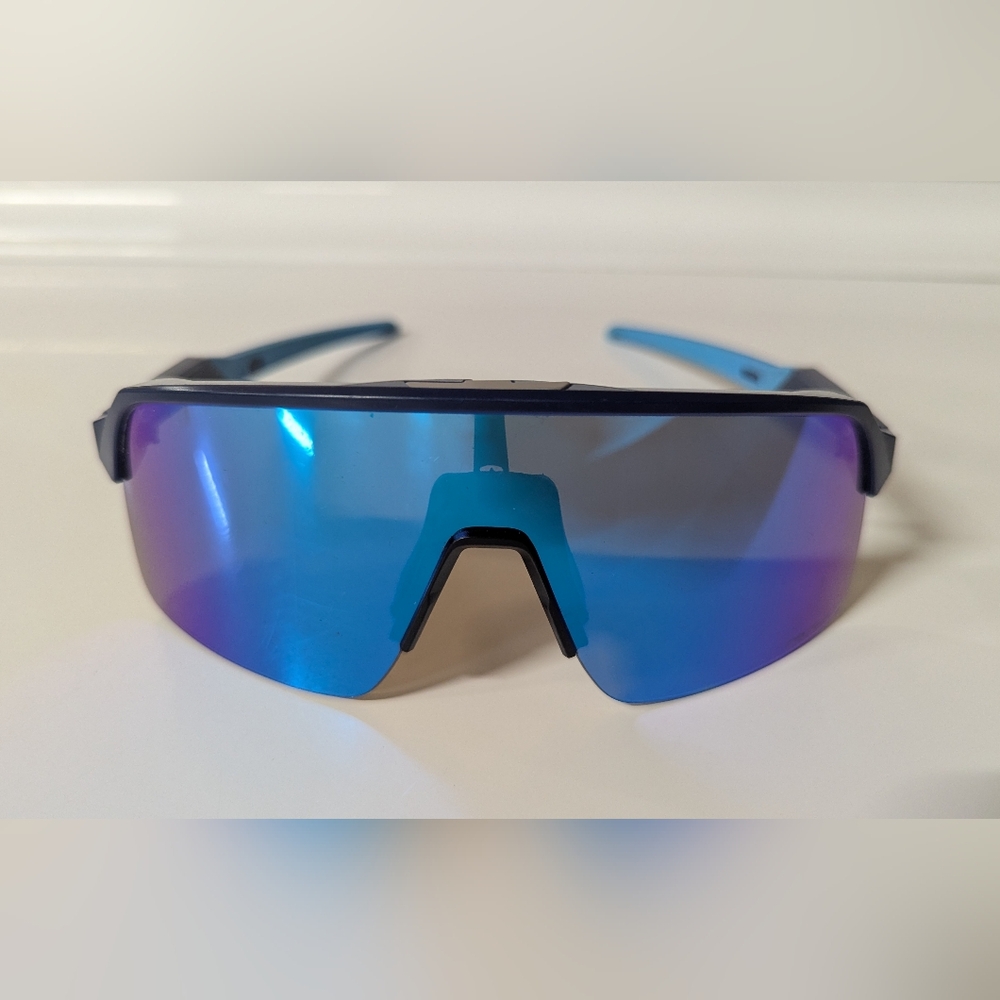 Oakley Blue Mirror Shield Sunglasses